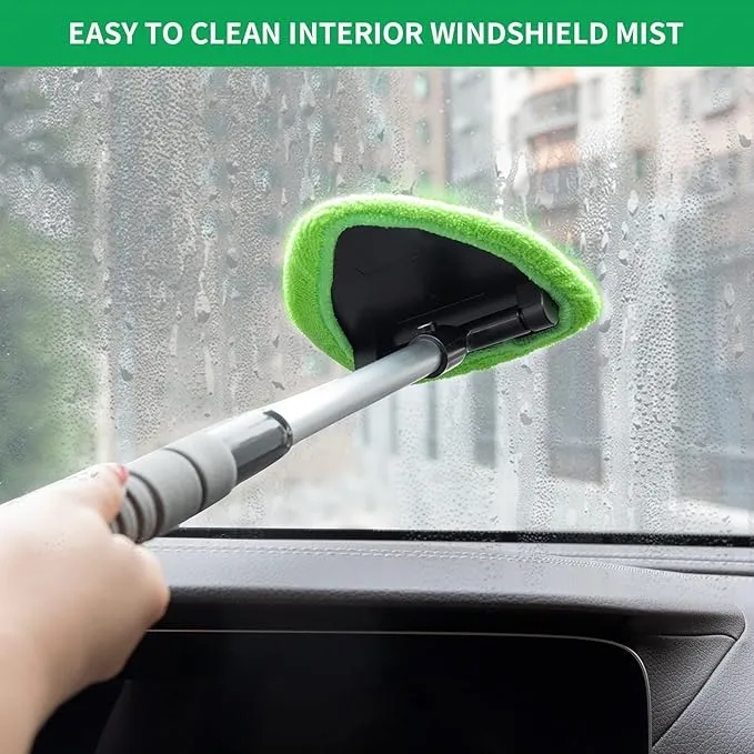 Telescopic Car Windshield Cleaner Kit with 4 Microfiber Pads and Custom Logo 4