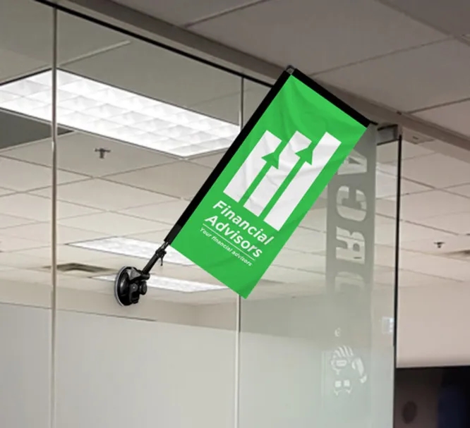 Rectangle Suction Cup Flags (9.06" x 20.47") 2