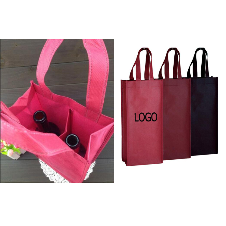 80G Non-Woven 2 Bottle Wine Bag 2
