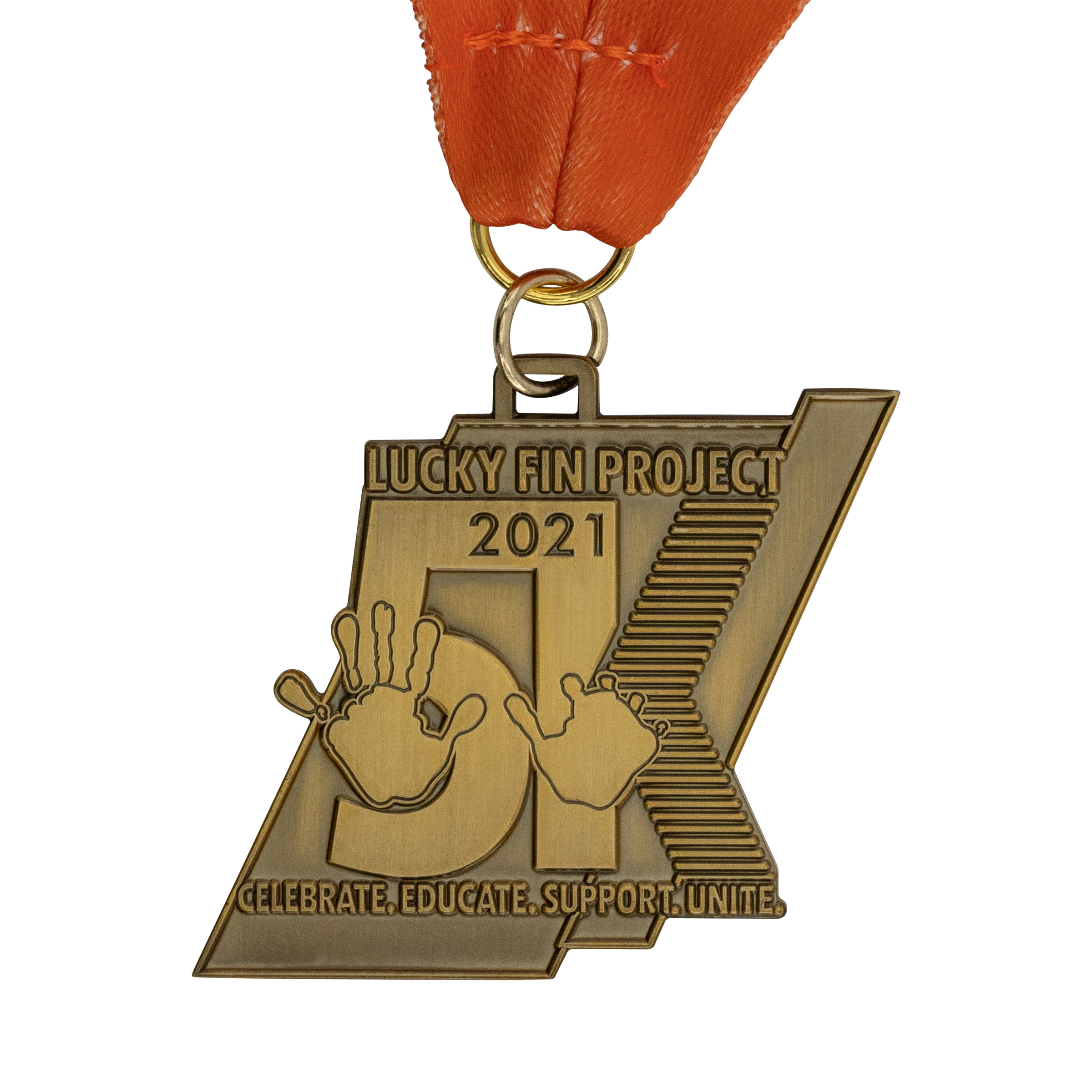 Custom Die Struck Brass Medals (1.75") 3