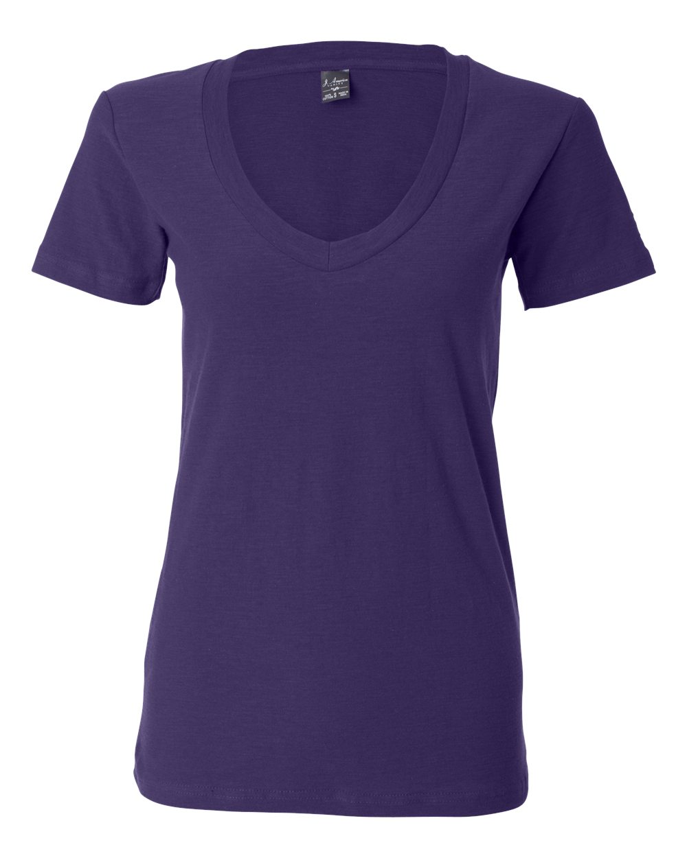Women's V-Neck Slub T-Shirt - 8169 6