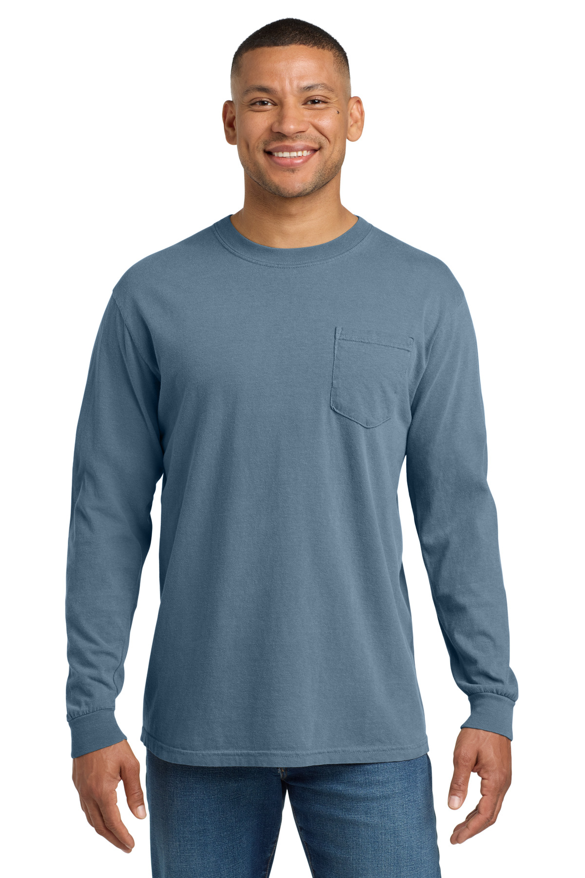 COMFORT COLORS Heavyweight Ring Spun Long Sleeve Pocket Tee. 4410 12
