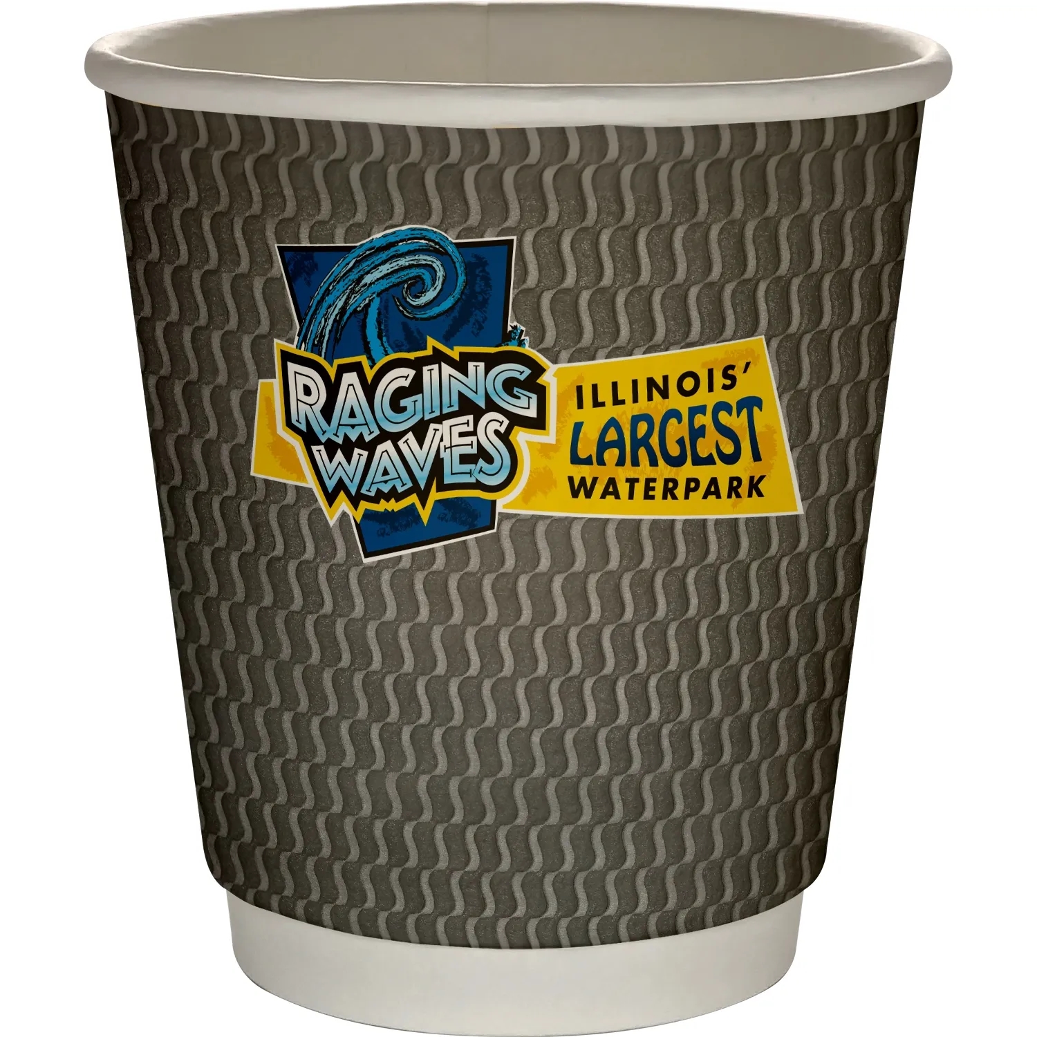 10 oz Full Color Wave Insulated Paper Cup 2