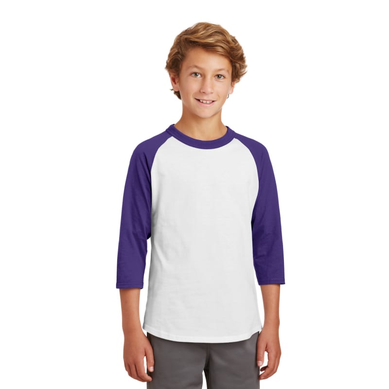 Sport-Tek Youth Colorblock Raglan Jersey. 27