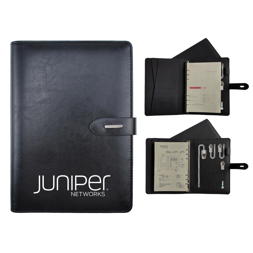 PU Leather Notebook With 8000mAh Power Bank 2