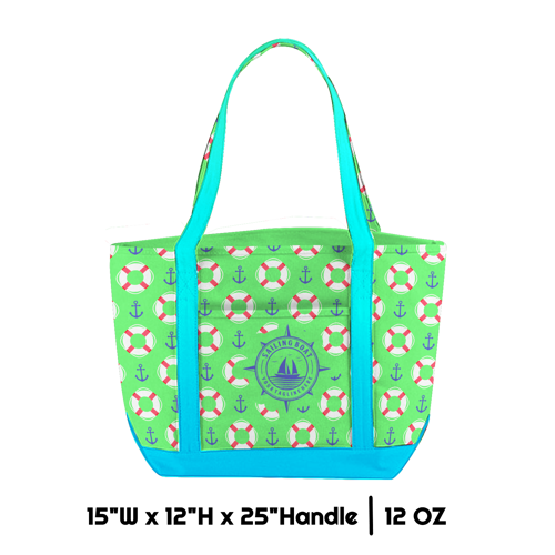 Sublimation 12 oz Poly Canvas Tote Bag - 15"Wx12"Hx25"Handle 1