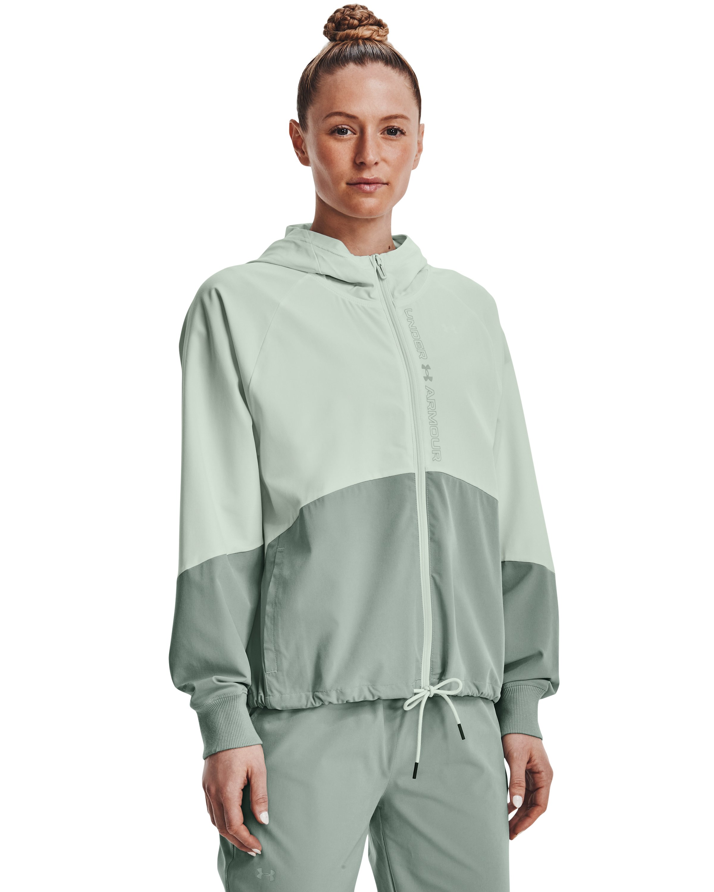 UA Woven Women's Full-Zip Jacket 10