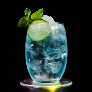 Led Luminous Round Coaster Cup Mat 2