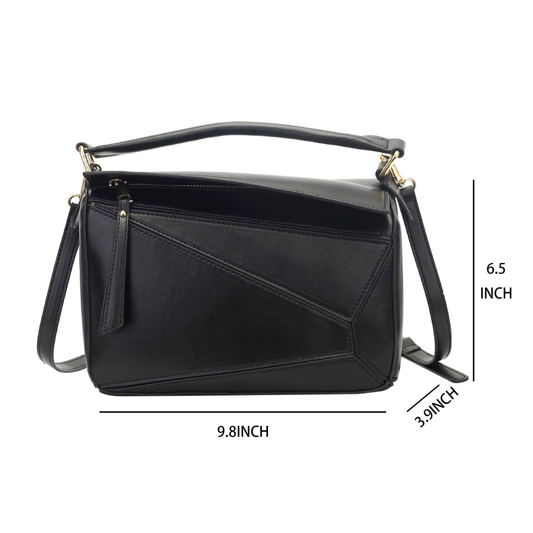 PU Contrast Crossbody Handbags Shoulder Bag For Women 5