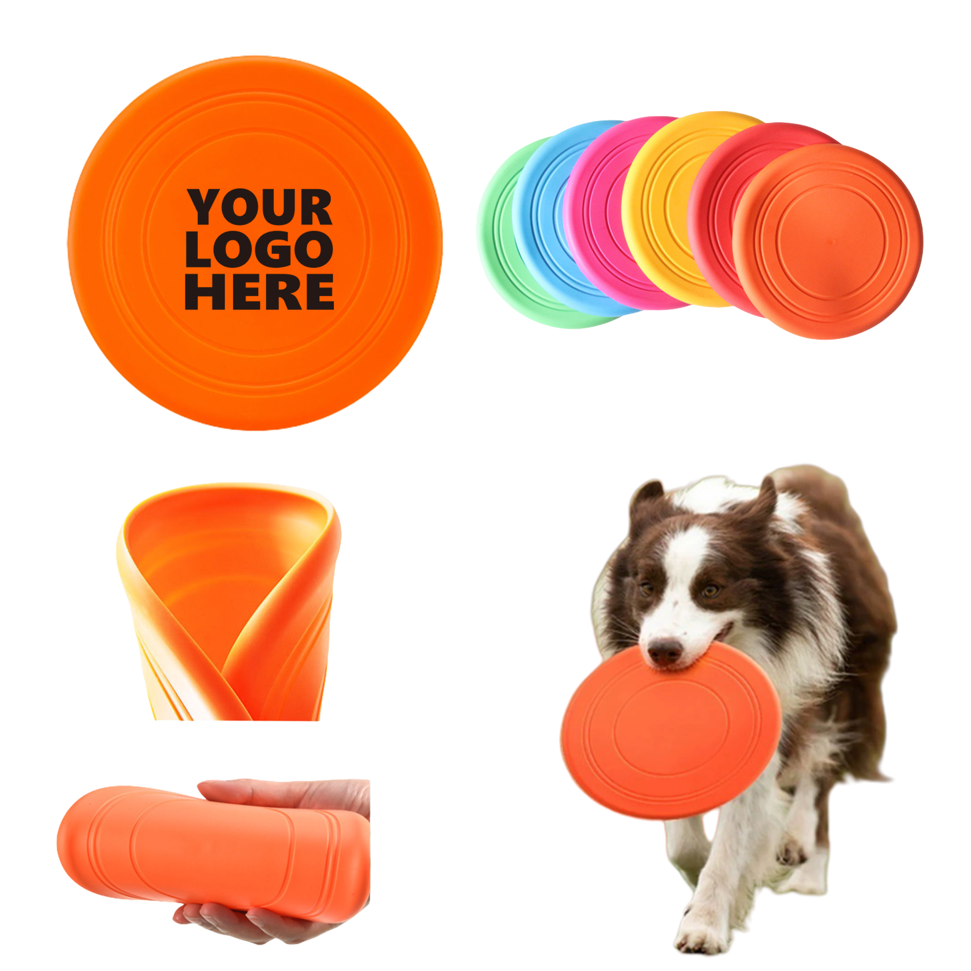 Silicone Lightweight Flying Disc Dog Toy MOQ50 4