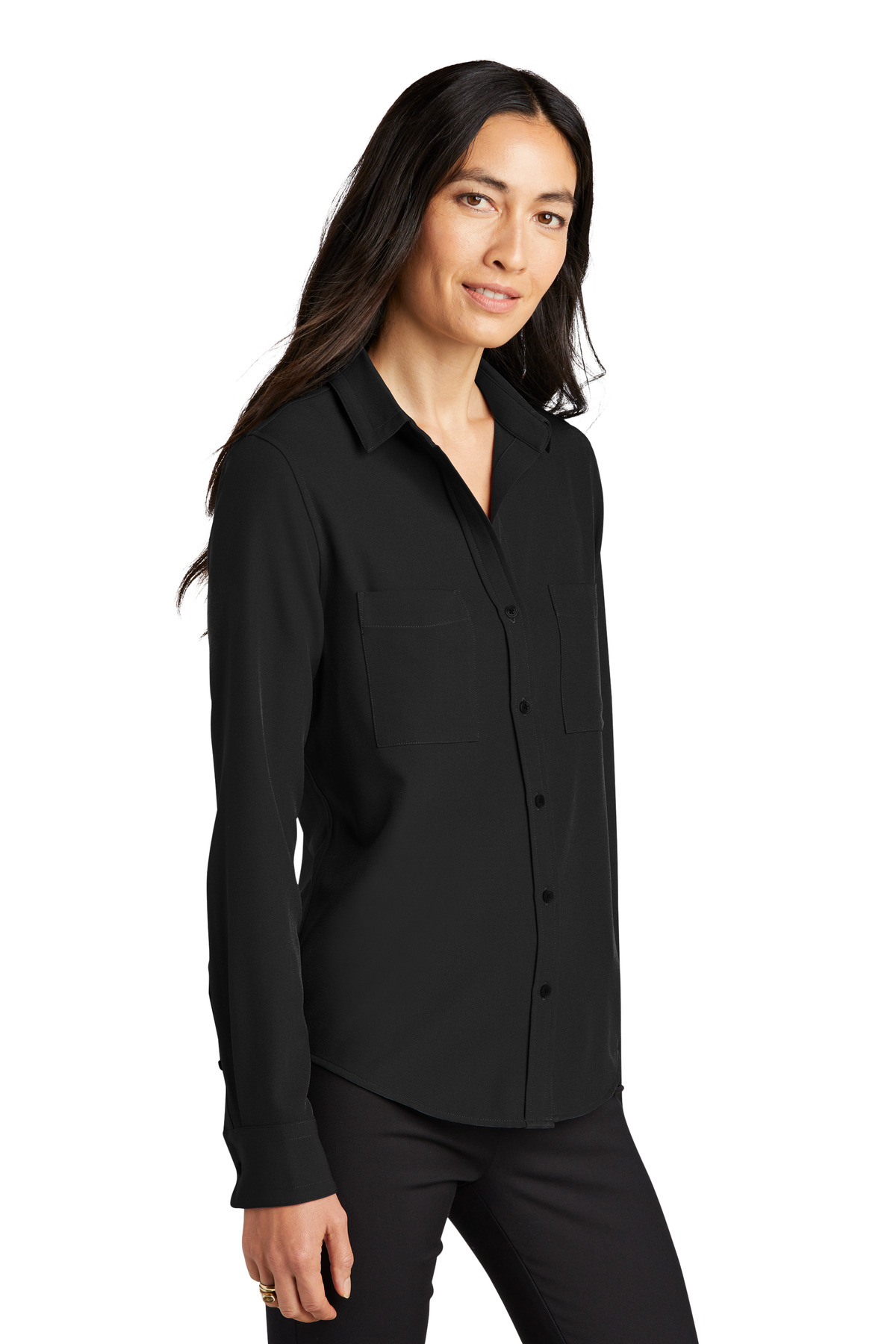 Mercer+Mettle Women's Stretch Crepe Long Sleeve Camp MM2013 14