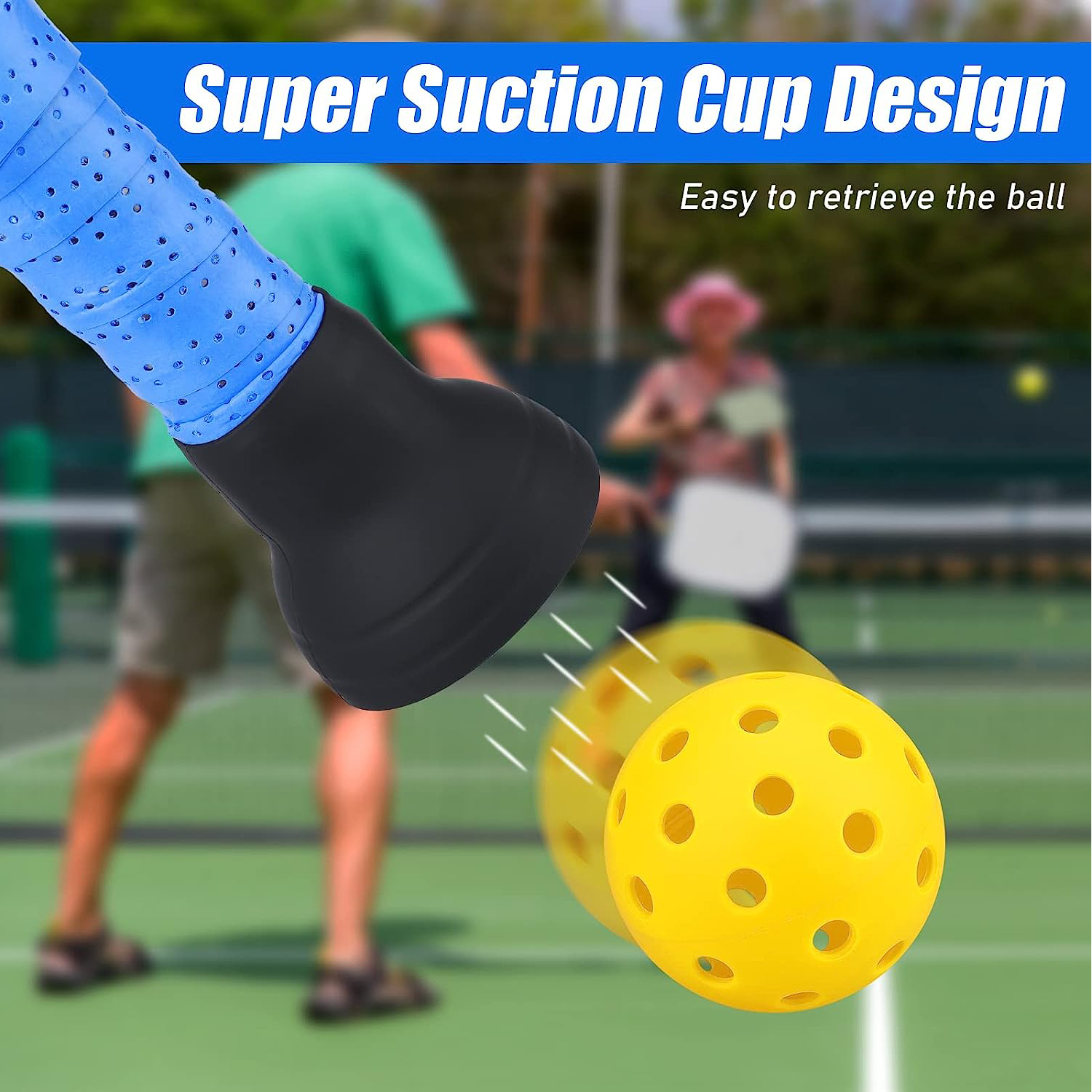 Super Suction Silicone Pickleball Ball Picker 5