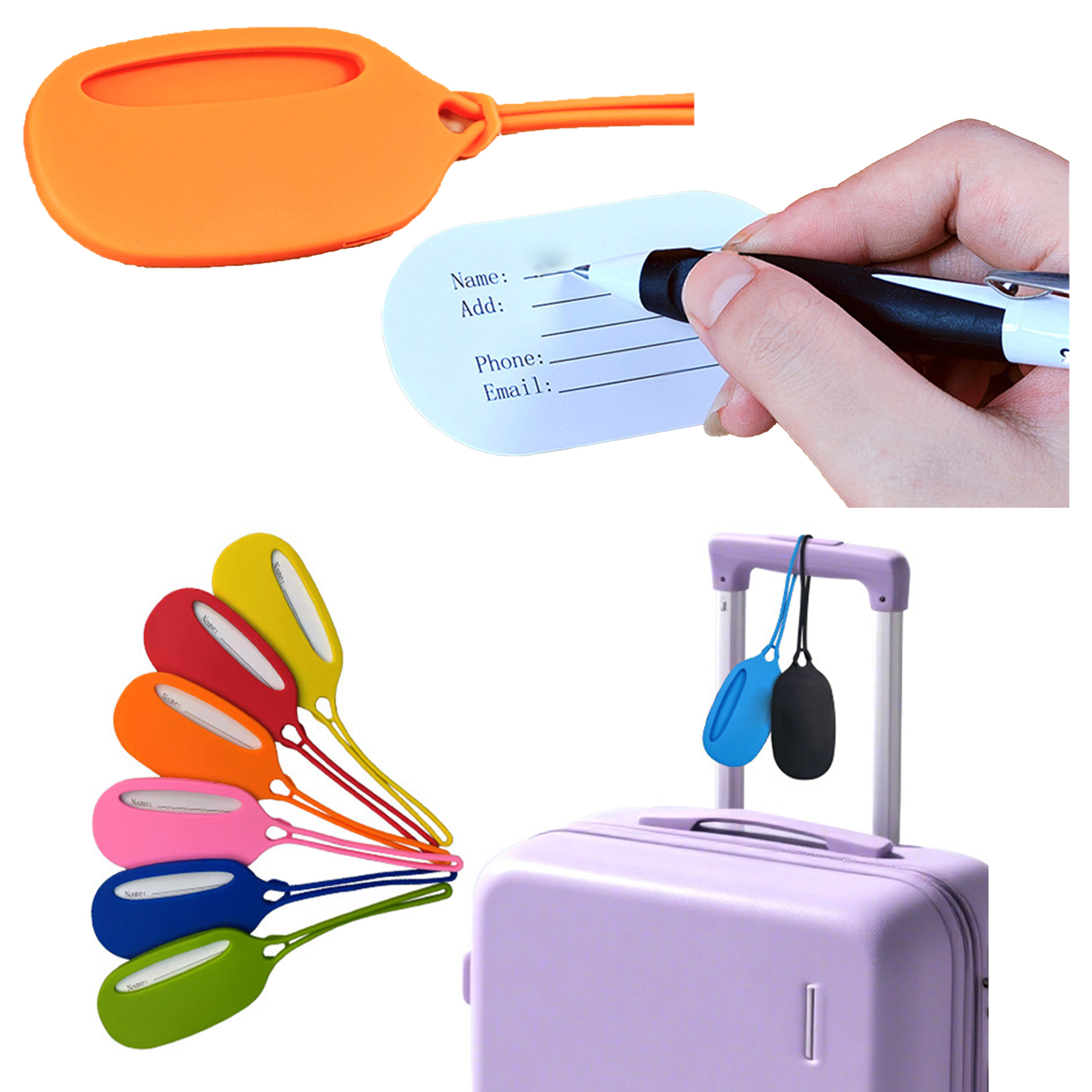 Travel Essentials Silicone Bag Tag 2
