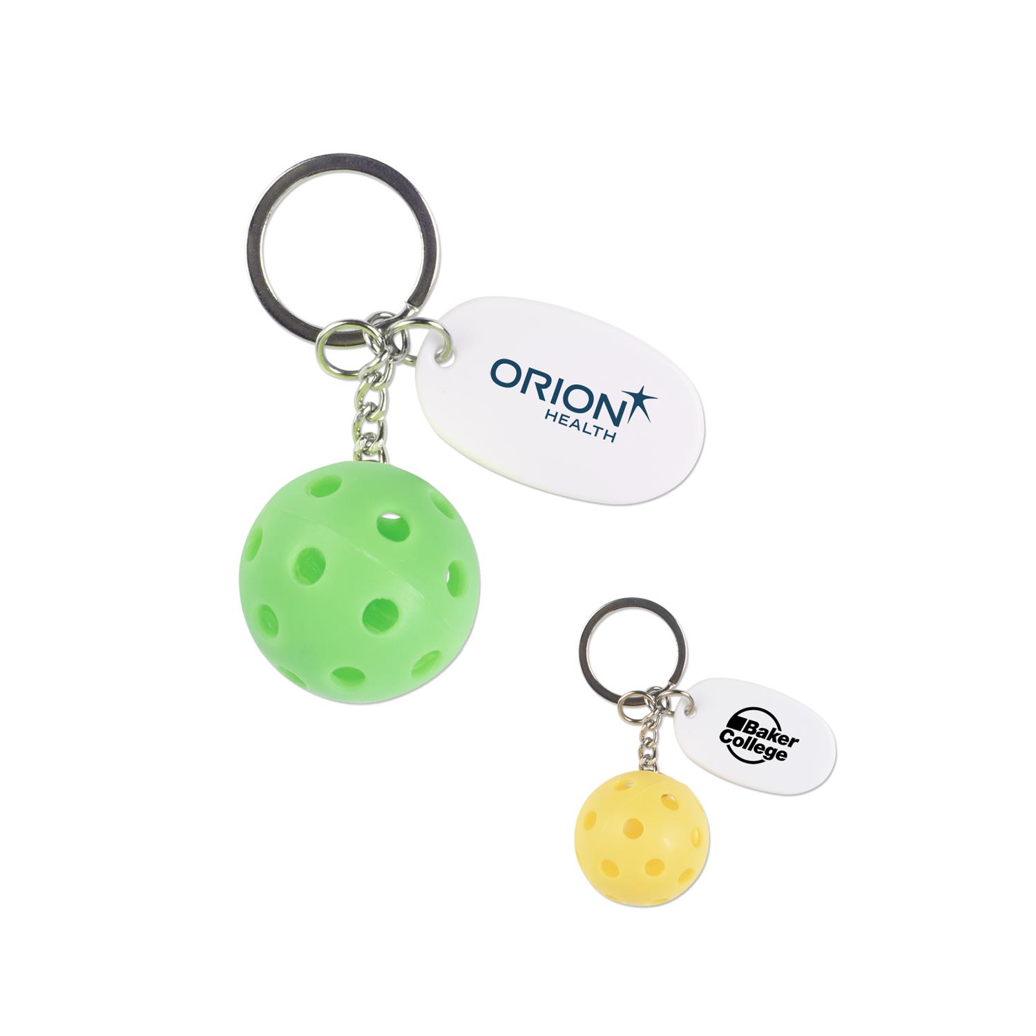 Pickleball with Tag Keychain 4
