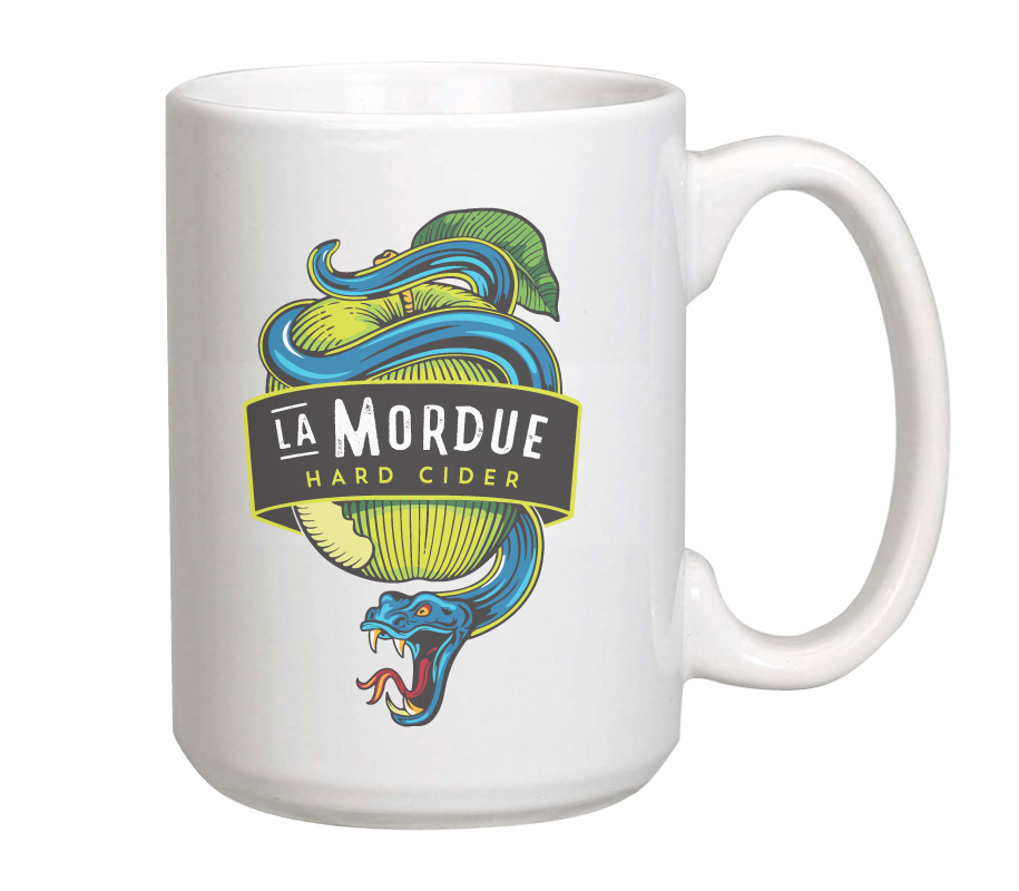 White Ceramic Mug, 15 oz. 1