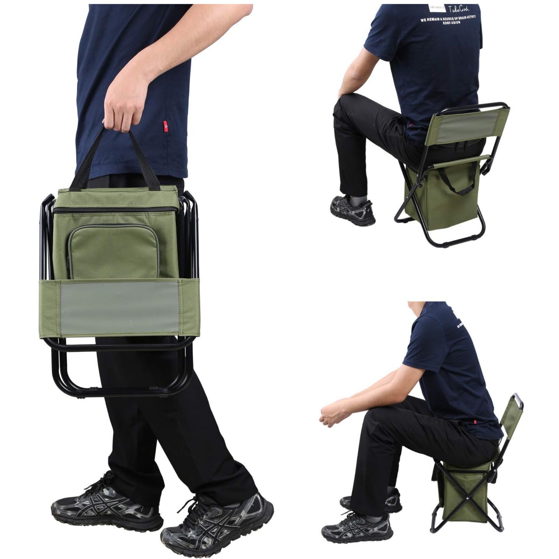 Folding Chair with Cooler Bag 5