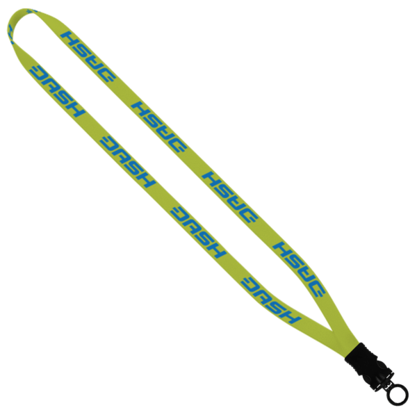 1/2" Dye-Sublimated Stretchy Elastic Lanyard with Plastic Snap-Buckle Release 3