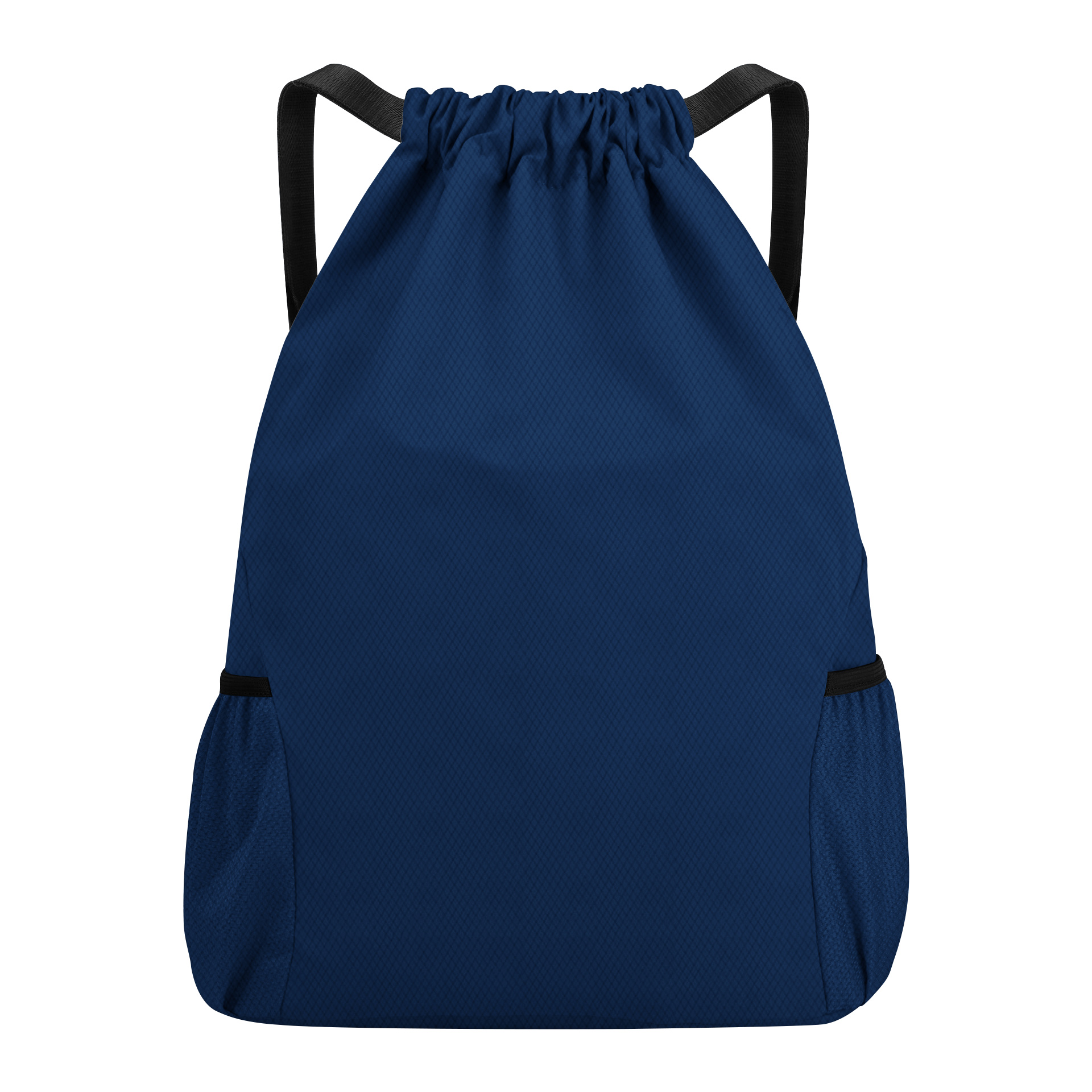 Large Capacity Waterproof Solid Drawstring Backpack With 2 Mesh Pockets 12