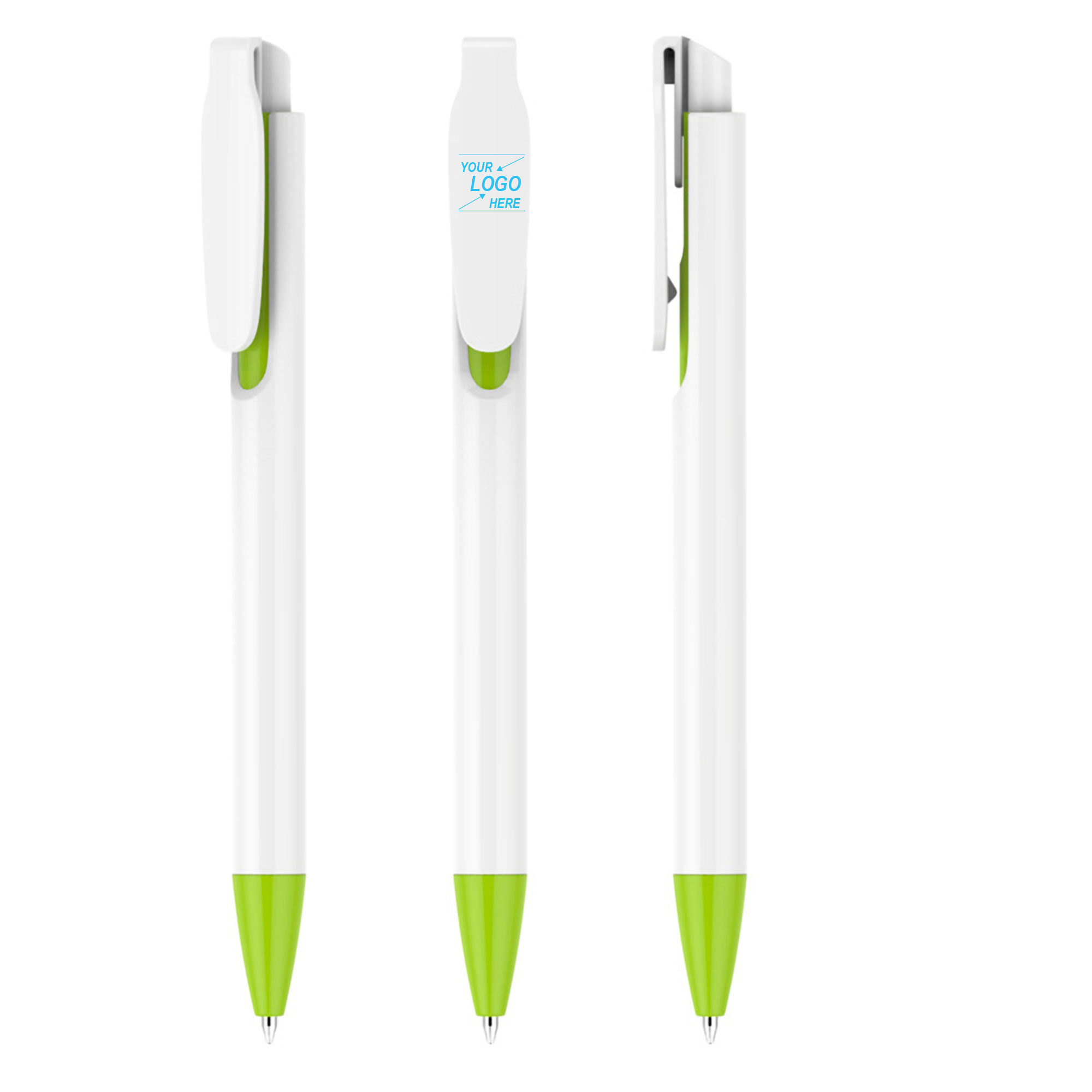 White Retractable Pen 1