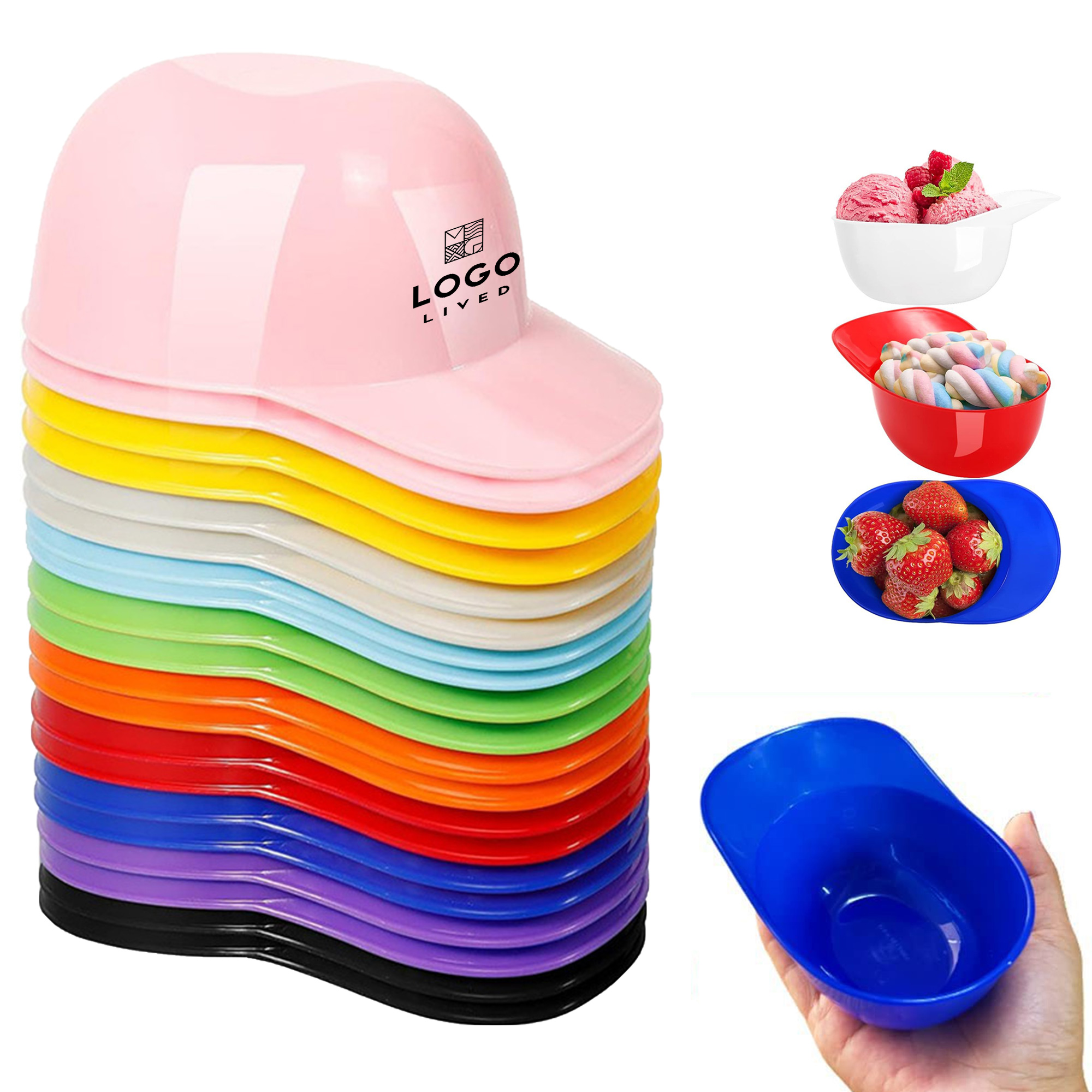 8oz Baseball Hat Ice Cream Bowl 2