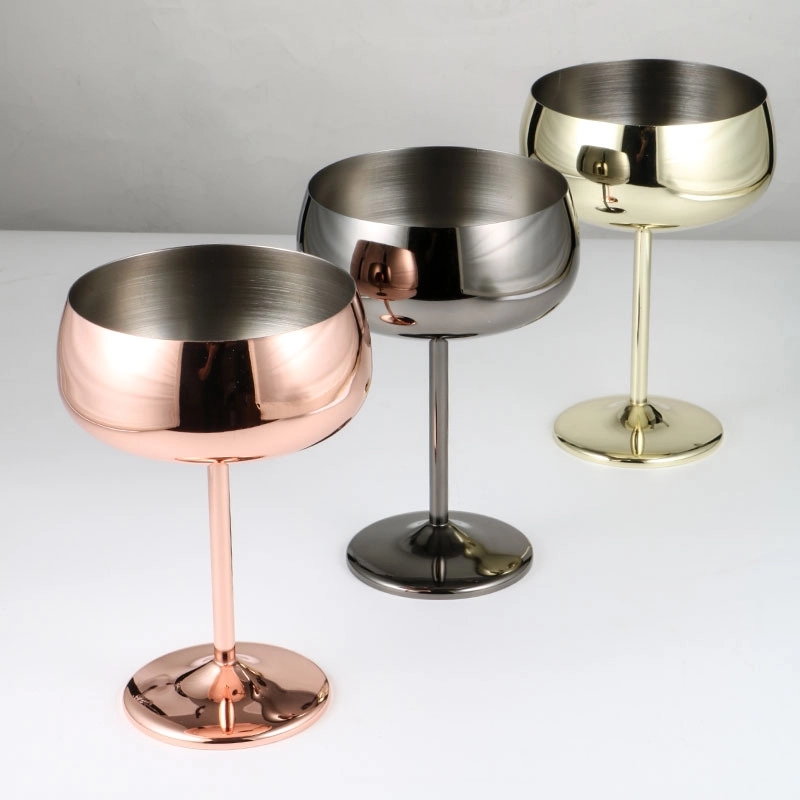 Custom 15 oz Stainless Steel Wine Glasses 5