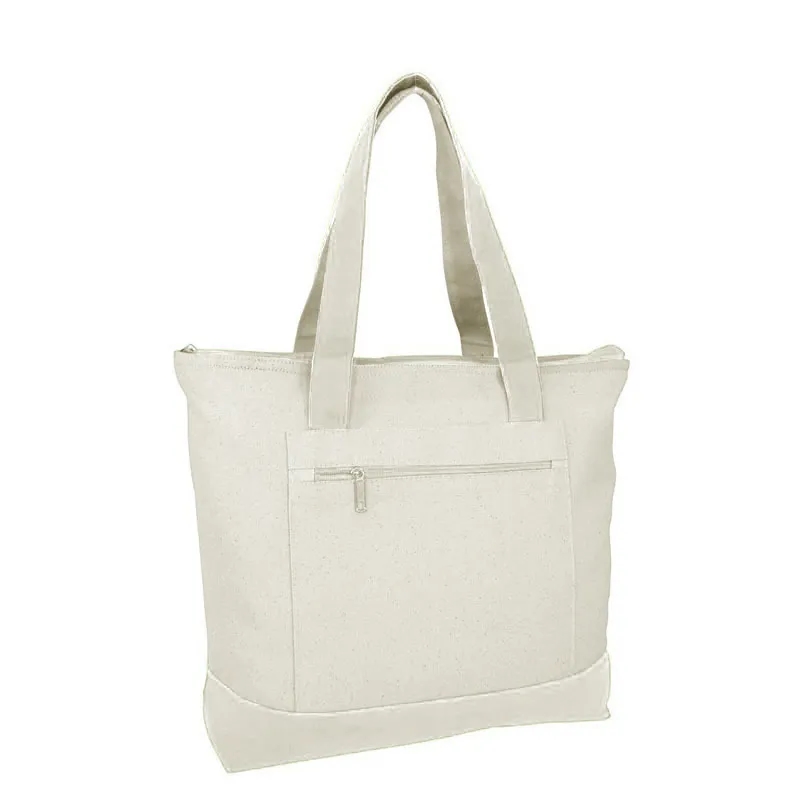 Large Heavy Reusable Zippered Tote Bags 6