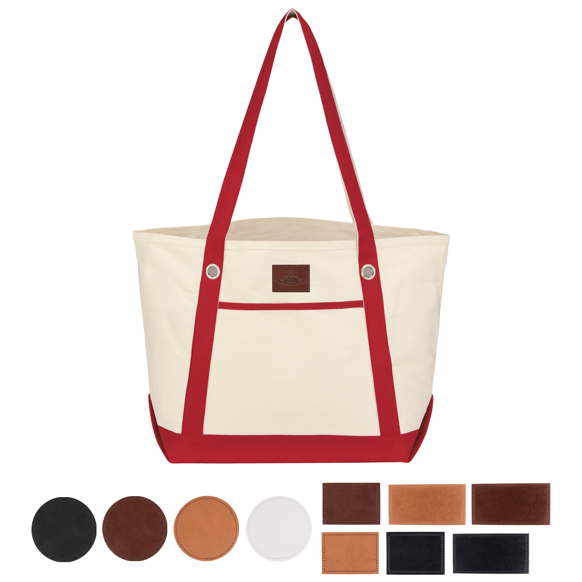 Medium Cotton Canvas Sailing Tote Bag 40
