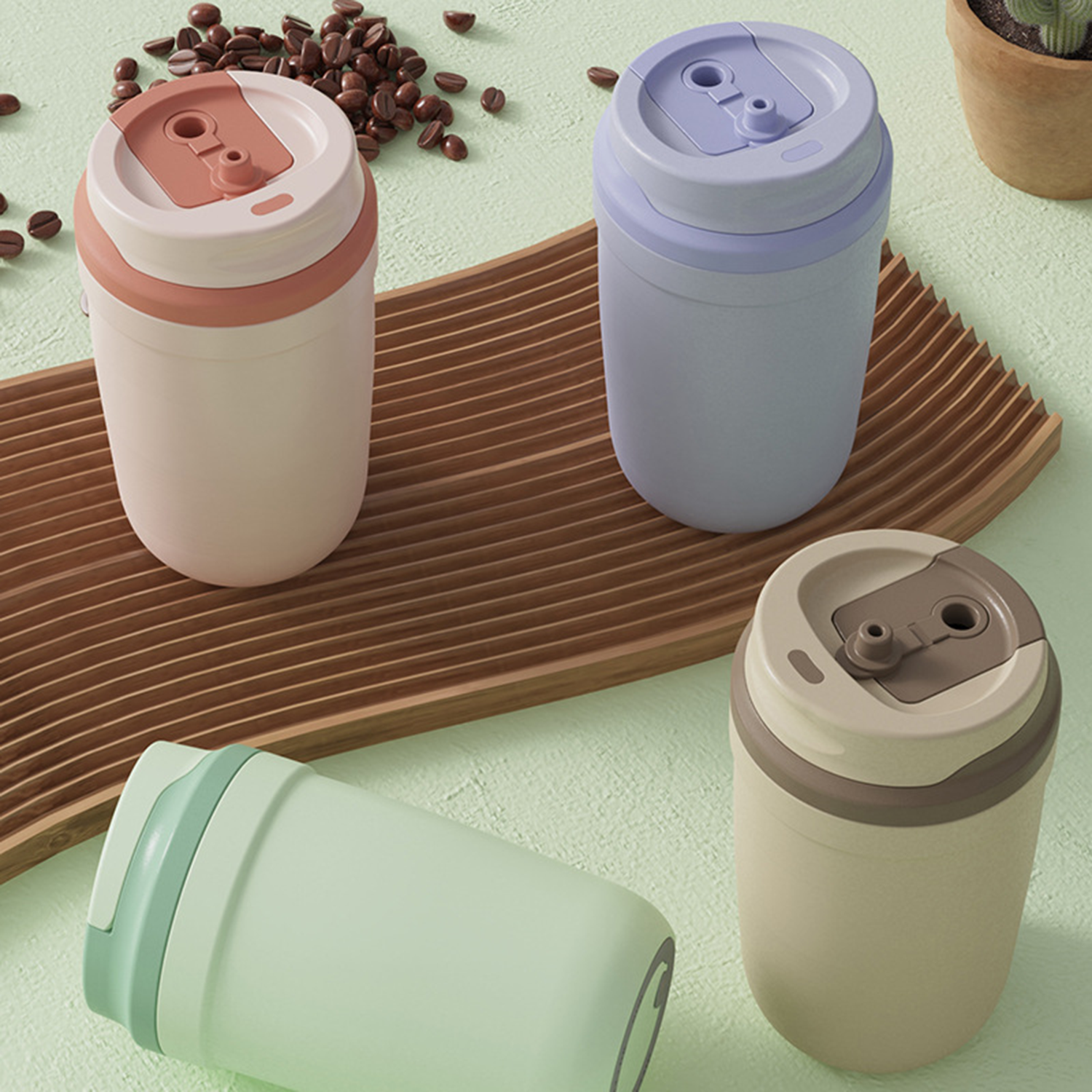 Electric Stainless Steel Magnetic Mixing Self Stirring Mug 2
