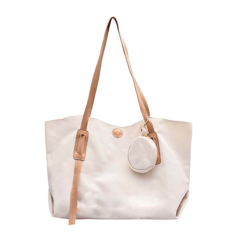 Washable Trendy Grocery/Shopping Canvas Tote Bags w/ Small Coin Purse 3