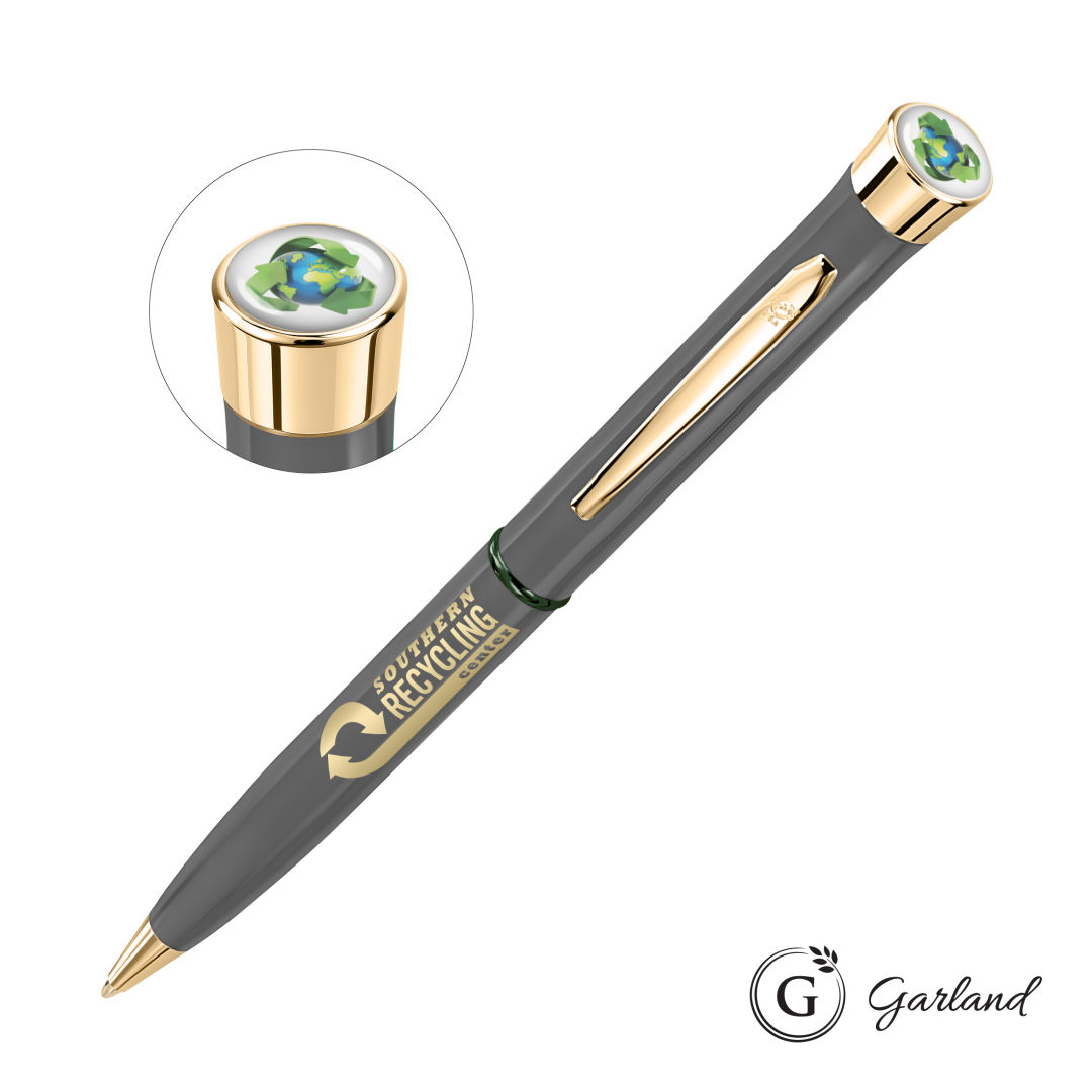 Garland® Recycled Custom Ballpoint Twist Pen - Gold Accent 6