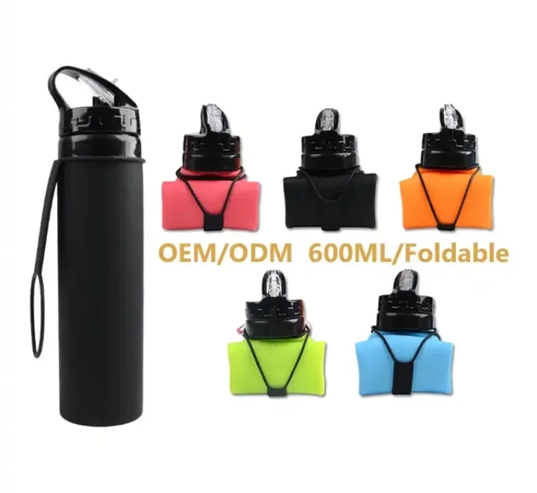 Silicone Foldable Water Bottle BPA Free 2