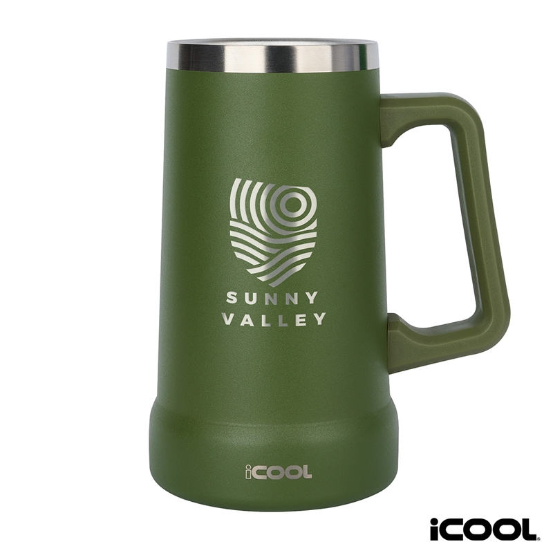 iCOOL® Breckenridge 24 oz. Double Wall Stainless Steel Beer Stein 13