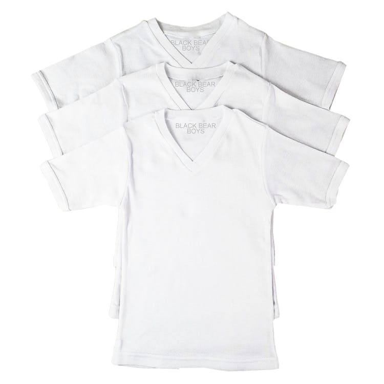 Toddler Boys' Undershirts - White 2T/3T 3 Pack 1