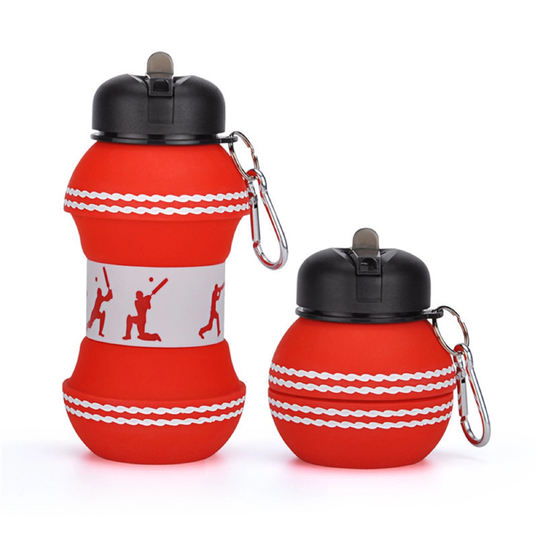 550 ML Ball Cricket Shape Collapsible Water Bottle 3