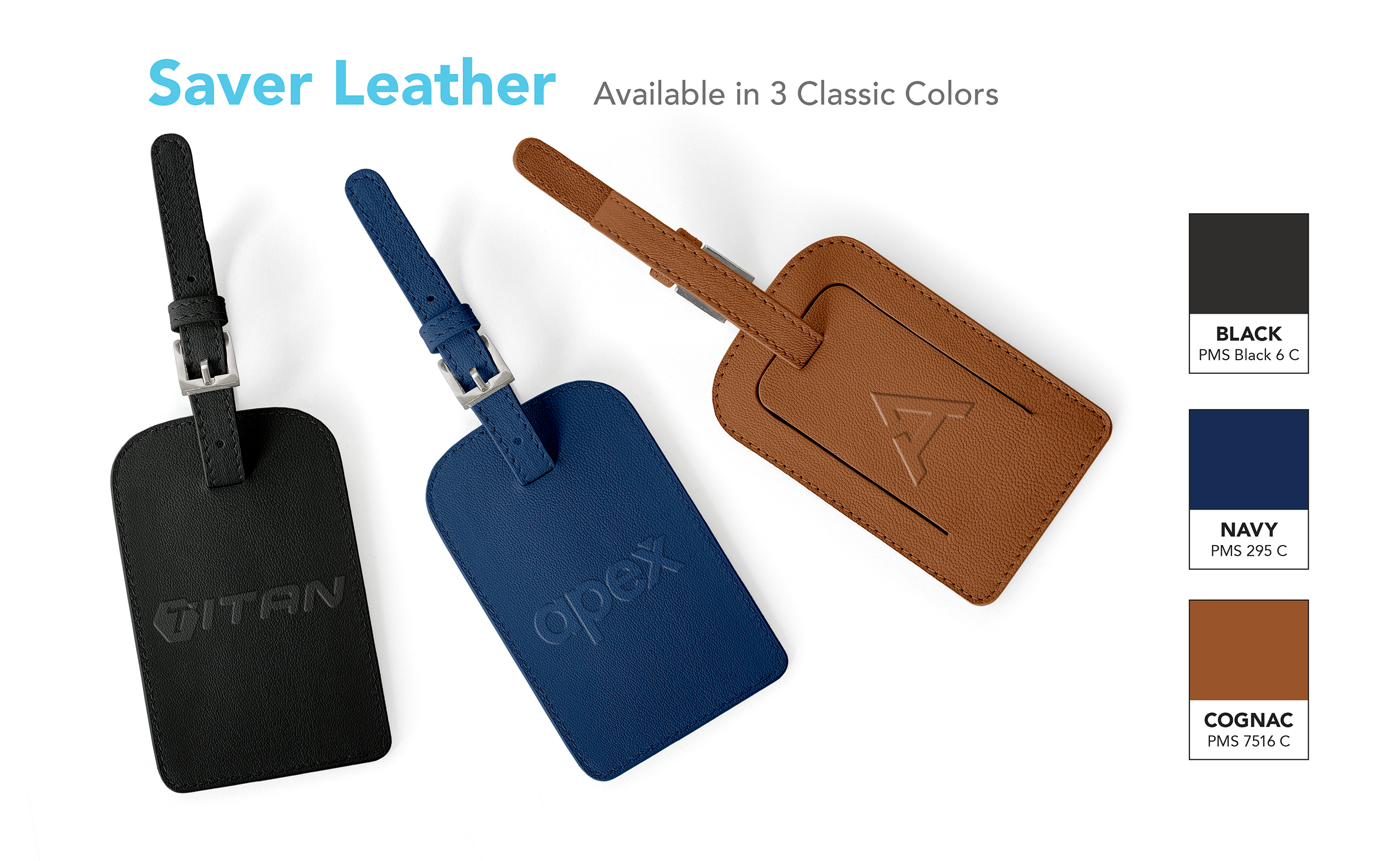 Saver Leather Luggage Tags 2