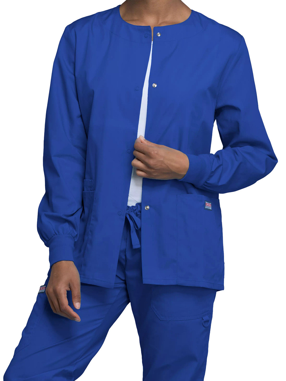 Cherokee - Workwear Originals - Women's 3-Pocket Snap Front Jacket 14