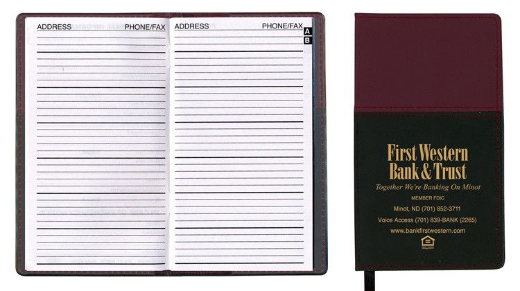 Mystic Series Soft Cover 2 Tone Vinyl Address Book 3