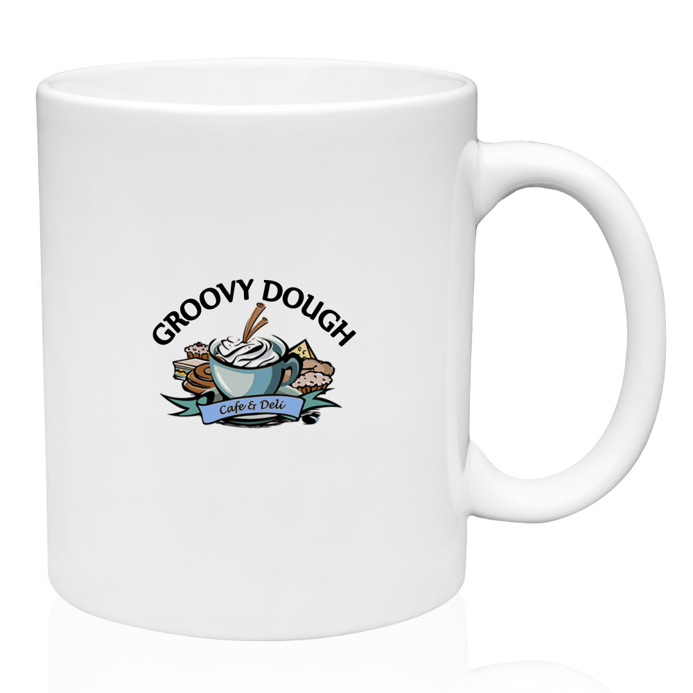 11 oz. Traditional Ceramic Mug - White 2