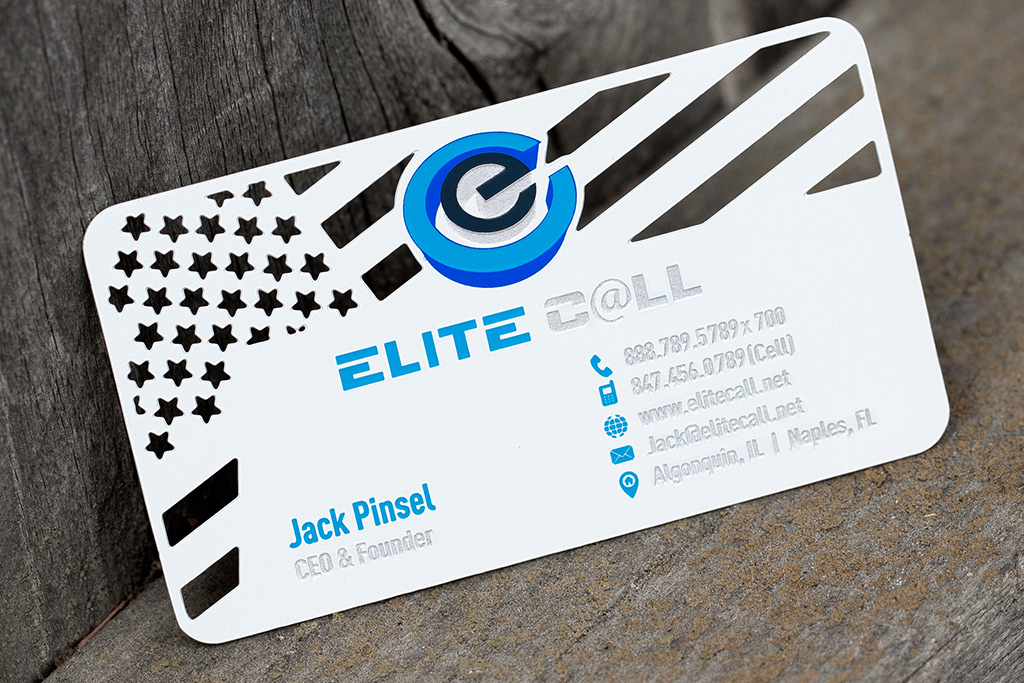 White Metal Business Cards 3