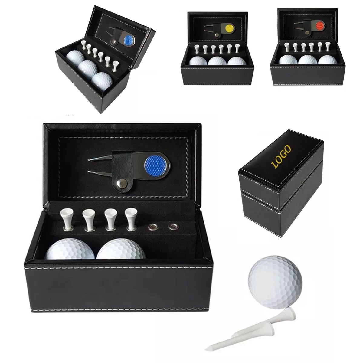 Golf Accessories Gift Set With Pu Box 2