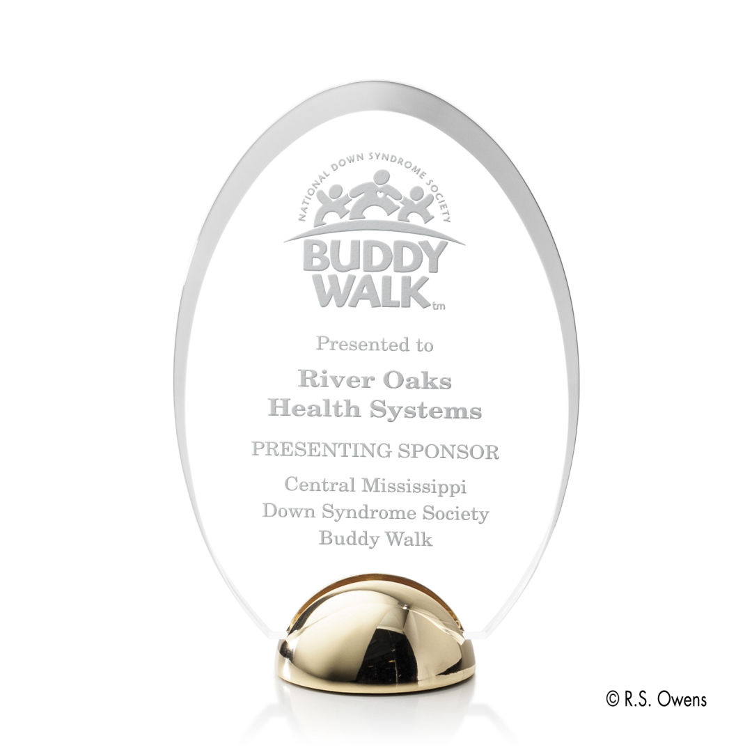 Janus Hemisphere Award - Laser Engraved 8