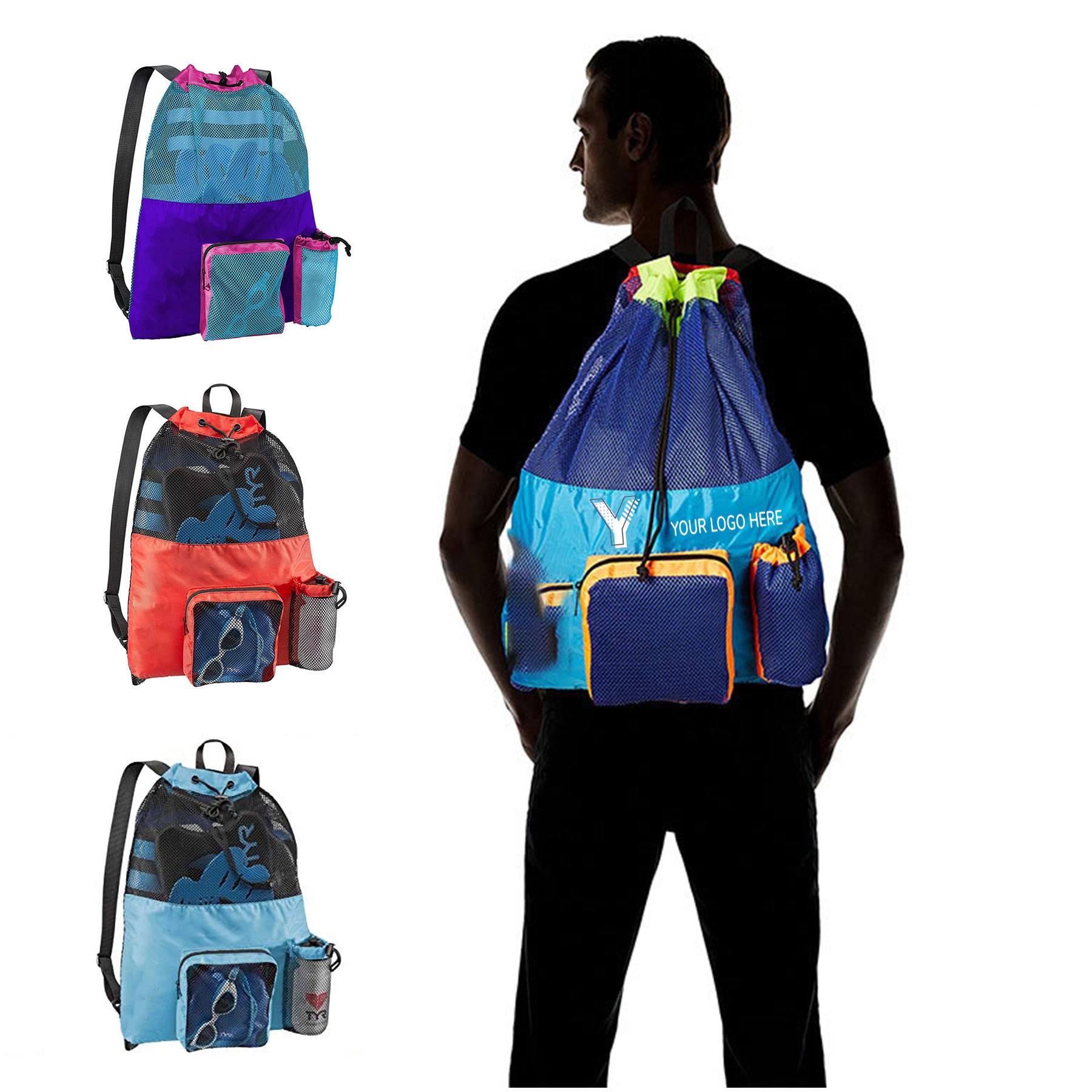 Outdoor Mesh Swimming Backpack 2