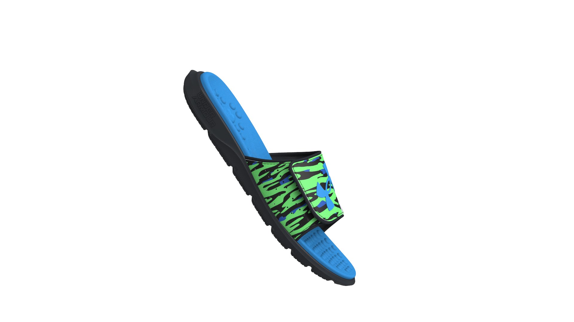 UA Ignite Pro Graphic Strap Boys' Slides 6