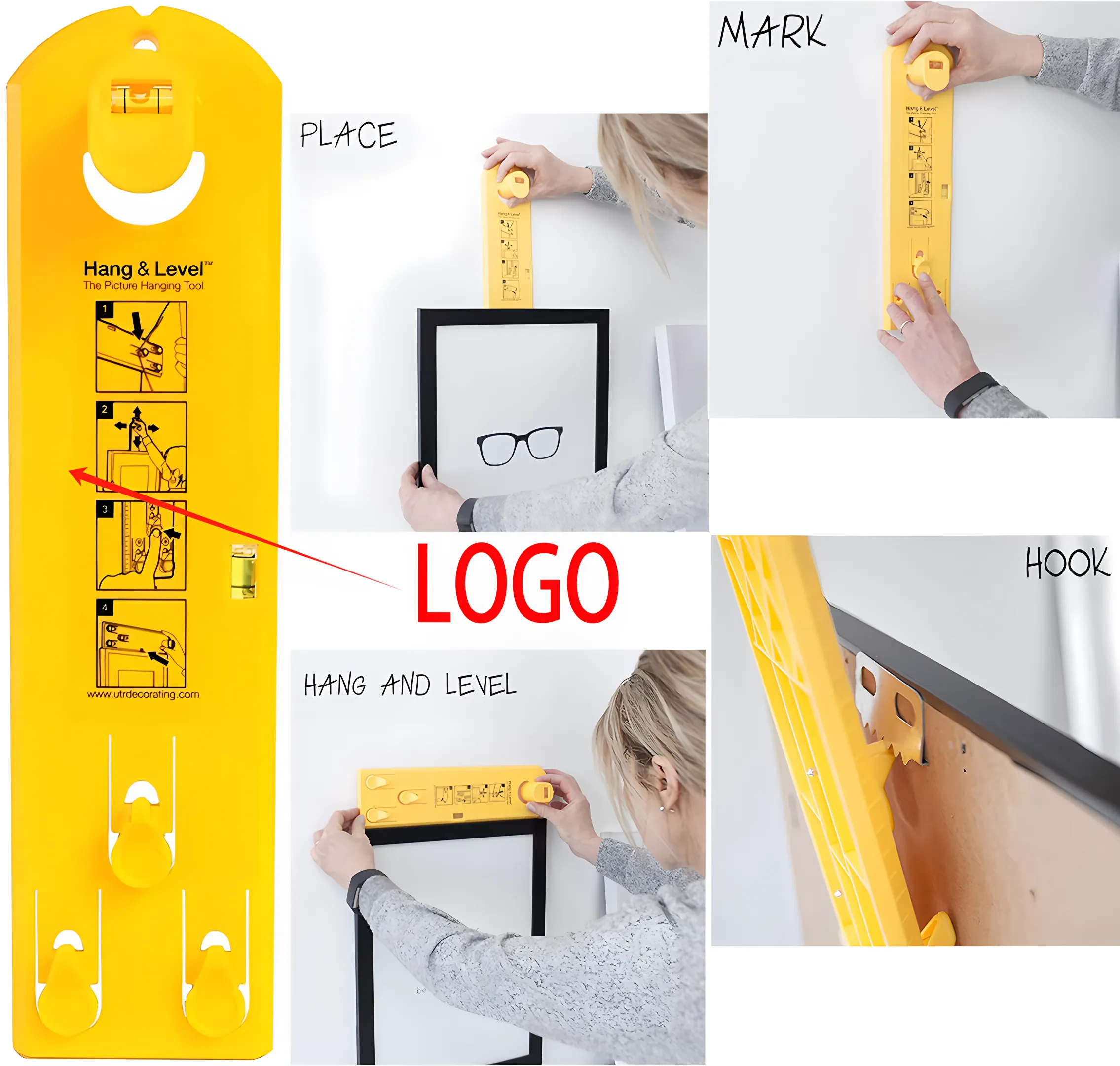 Bulk Picture Hanging Tool with Level for Frames Canvases Wall Decor 1