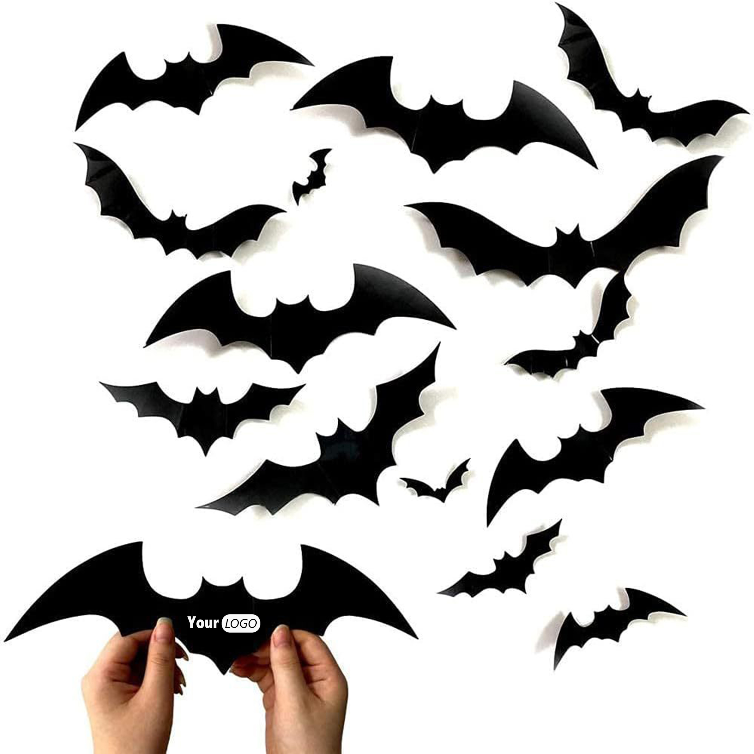 Pvc Halloween 3D Bat Spider Wall Stickers 6