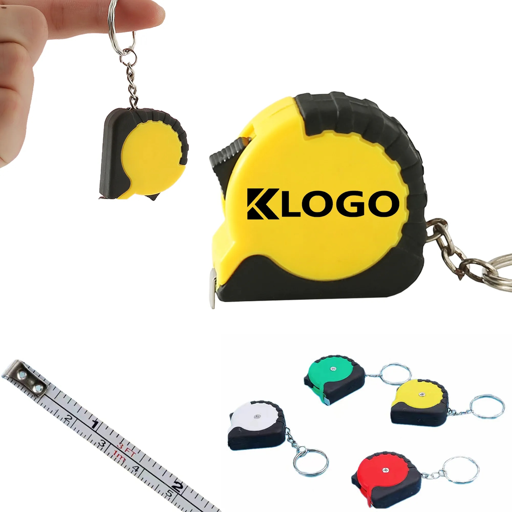 Mini Keychain Metric/Inch Measuring Tape Ruler 2