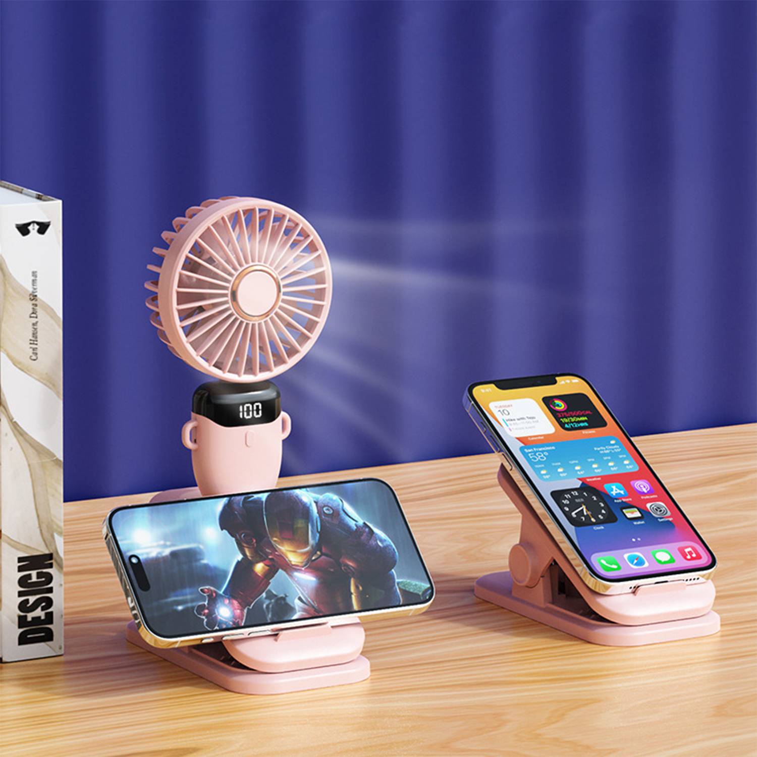 Portable LED Skincare Fan 2