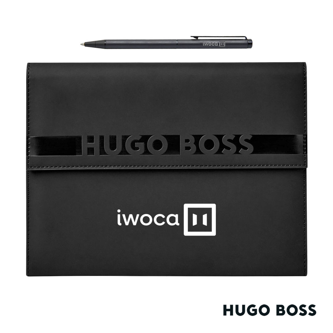 Hugo Boss® Cloud Ballpoint Pen & A5 Folder Set