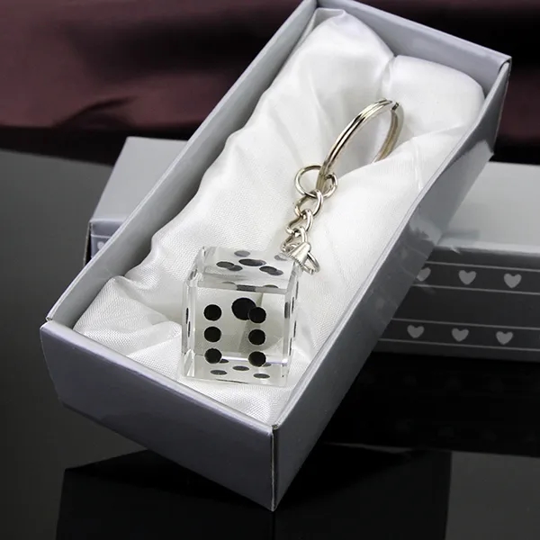 Crystal Dice Keychain 3