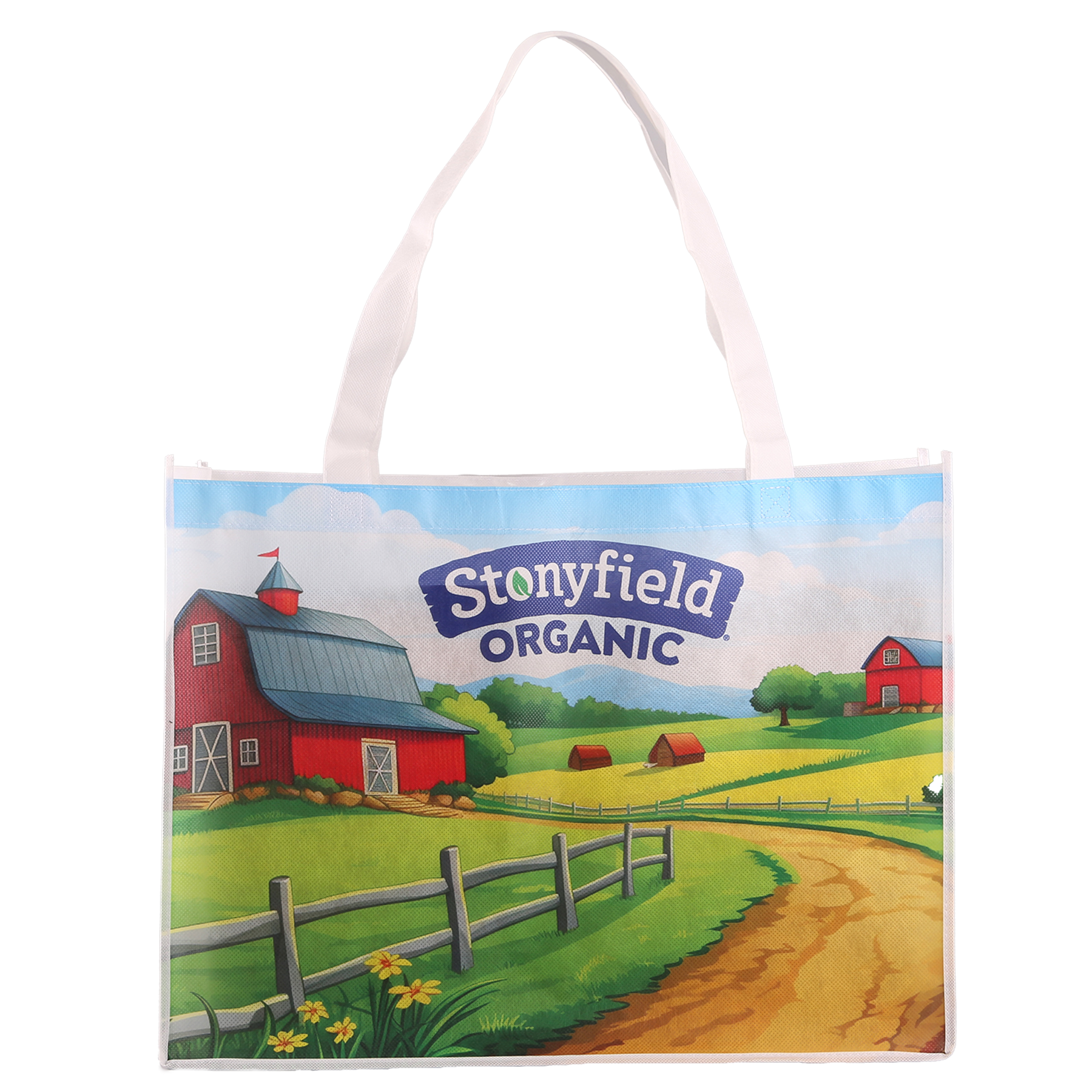 Sublimated Large Non-Woven Shopping Tote Bag 8